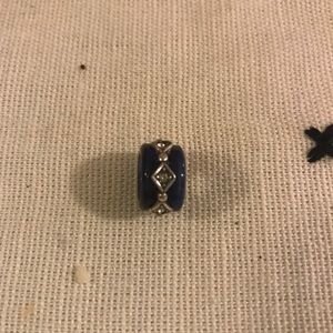 Navy Brighton spacer Charm